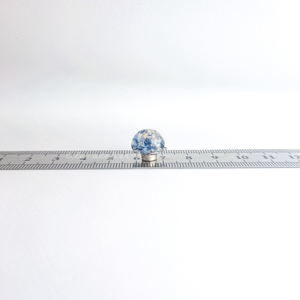 かすみ水中花【夜空】マグネット(2個セット)