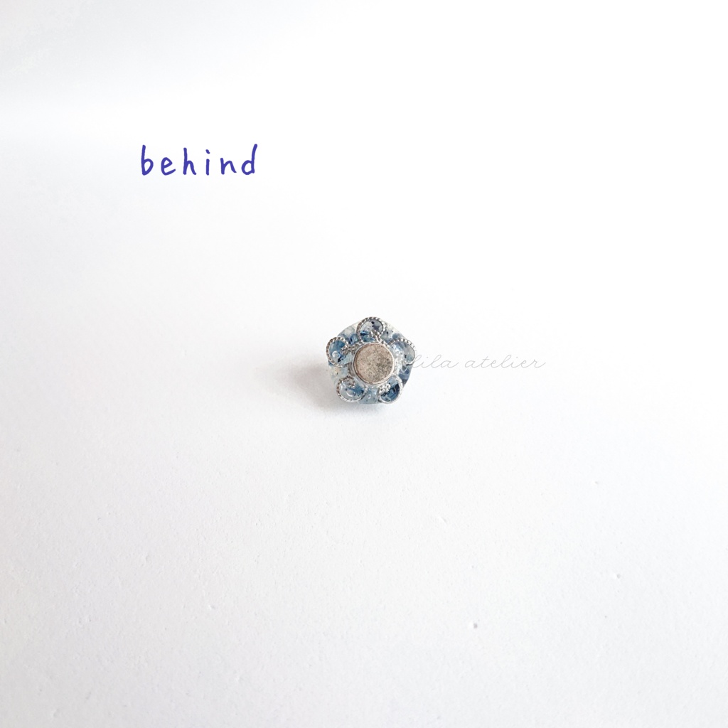 かすみ水中花【夜空】マグネット(2個セット)