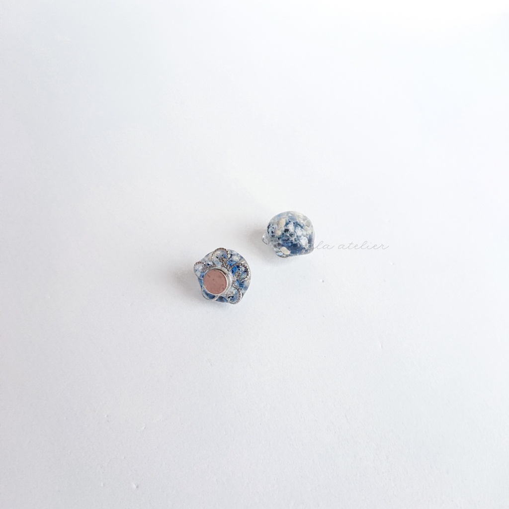 かすみ水中花【夜空】マグネット(2個セット)