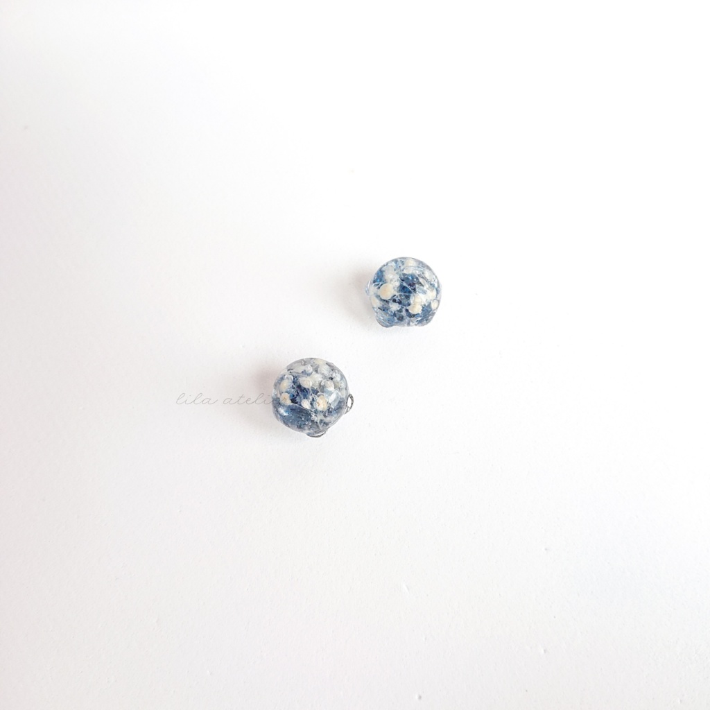 かすみ水中花【夜空】マグネット(2個セット)