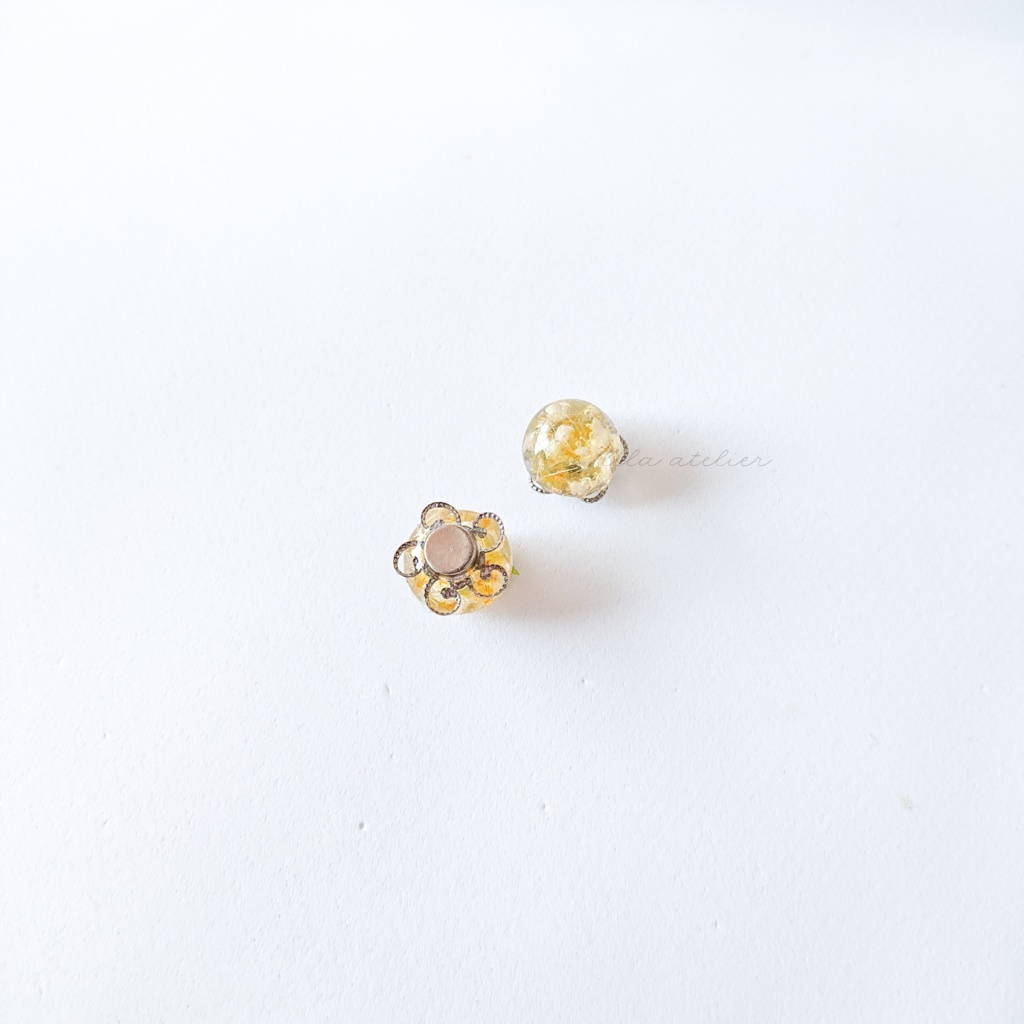 かすみ水中花【秋】マグネット(2個セット)