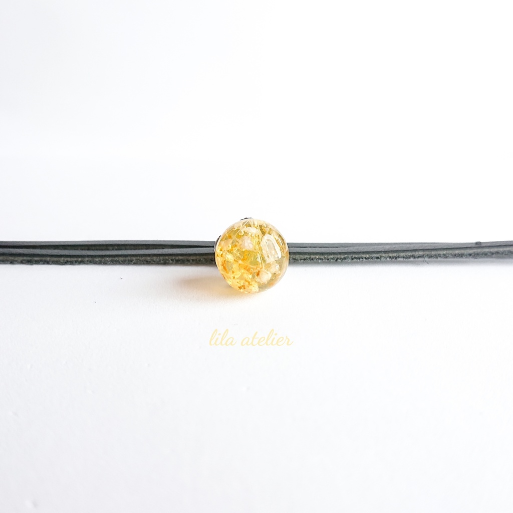 かすみ珠【秋】チョーカー(金属アレルギー対応)