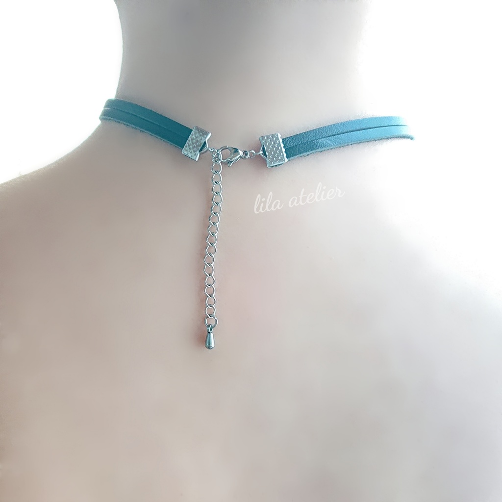 かすみ珠【秋】チョーカー(金属アレルギー対応)