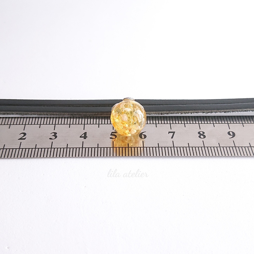 かすみ珠【秋】チョーカー(金属アレルギー対応)