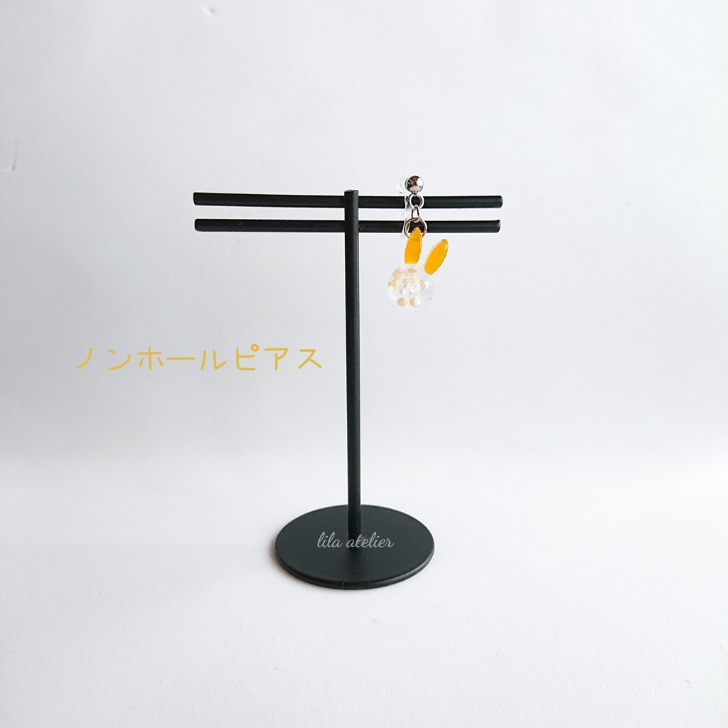 彩りかすみウサギ【秋】ピアス/イヤリング(金属アレルギー対応)