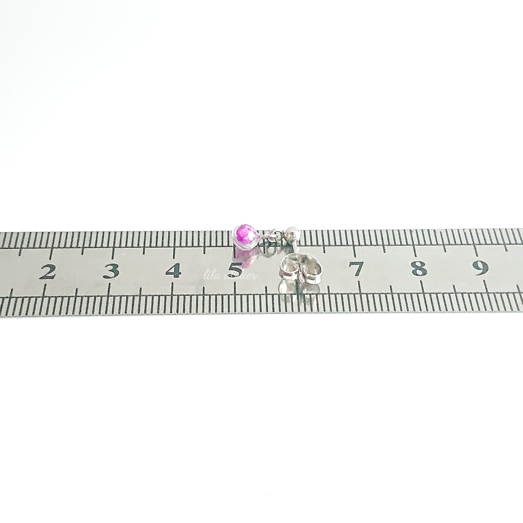 かすみ粒【紫】ピアス/イヤリング(金属アレルギー対応)