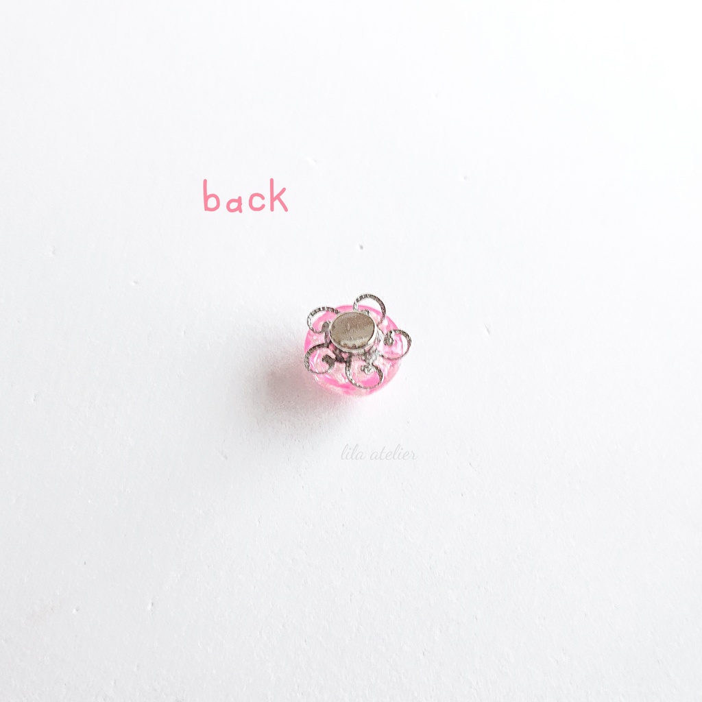 かすみ水中花【桃】マグネット(2個セット)