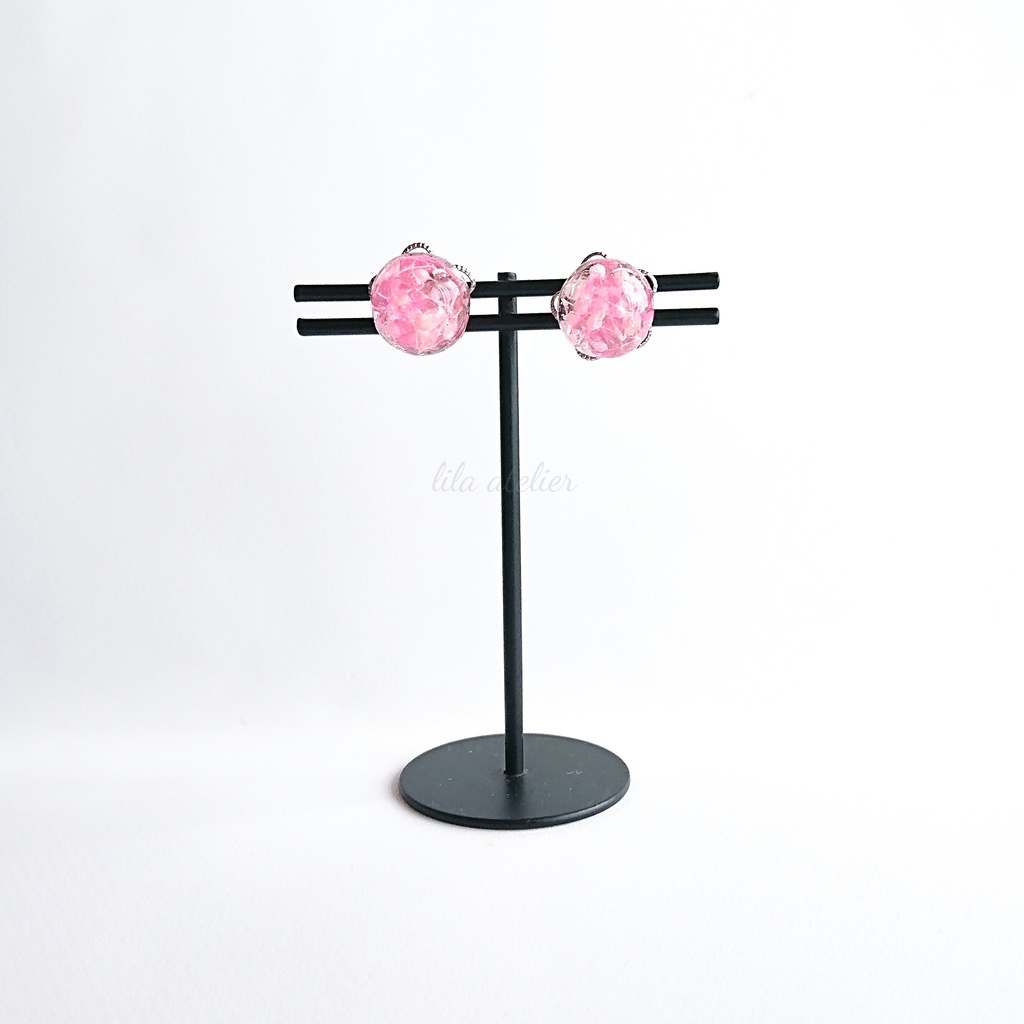 かすみ水中花【桃】マグネット(2個セット)