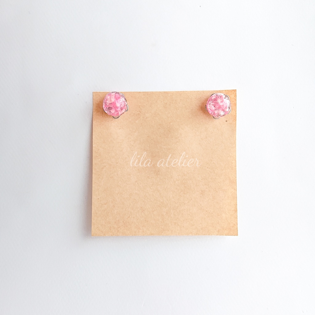 かすみ水中花【桃】マグネット(2個セット)