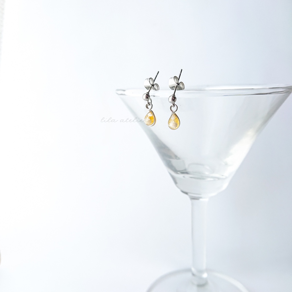 かすみ雫【秋】ピアス/イヤリング(金属アレルギー対応)