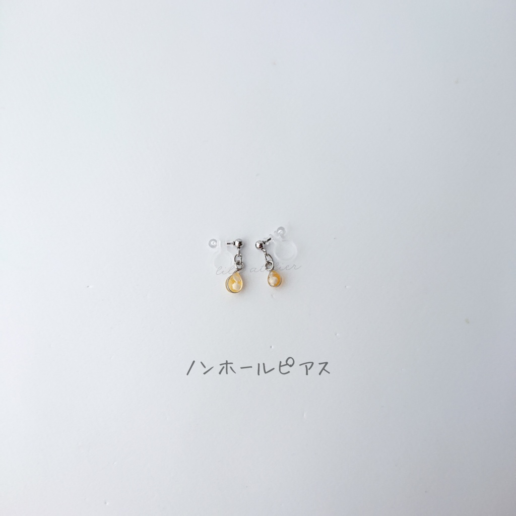 かすみ雫【秋】ピアス/イヤリング(金属アレルギー対応)
