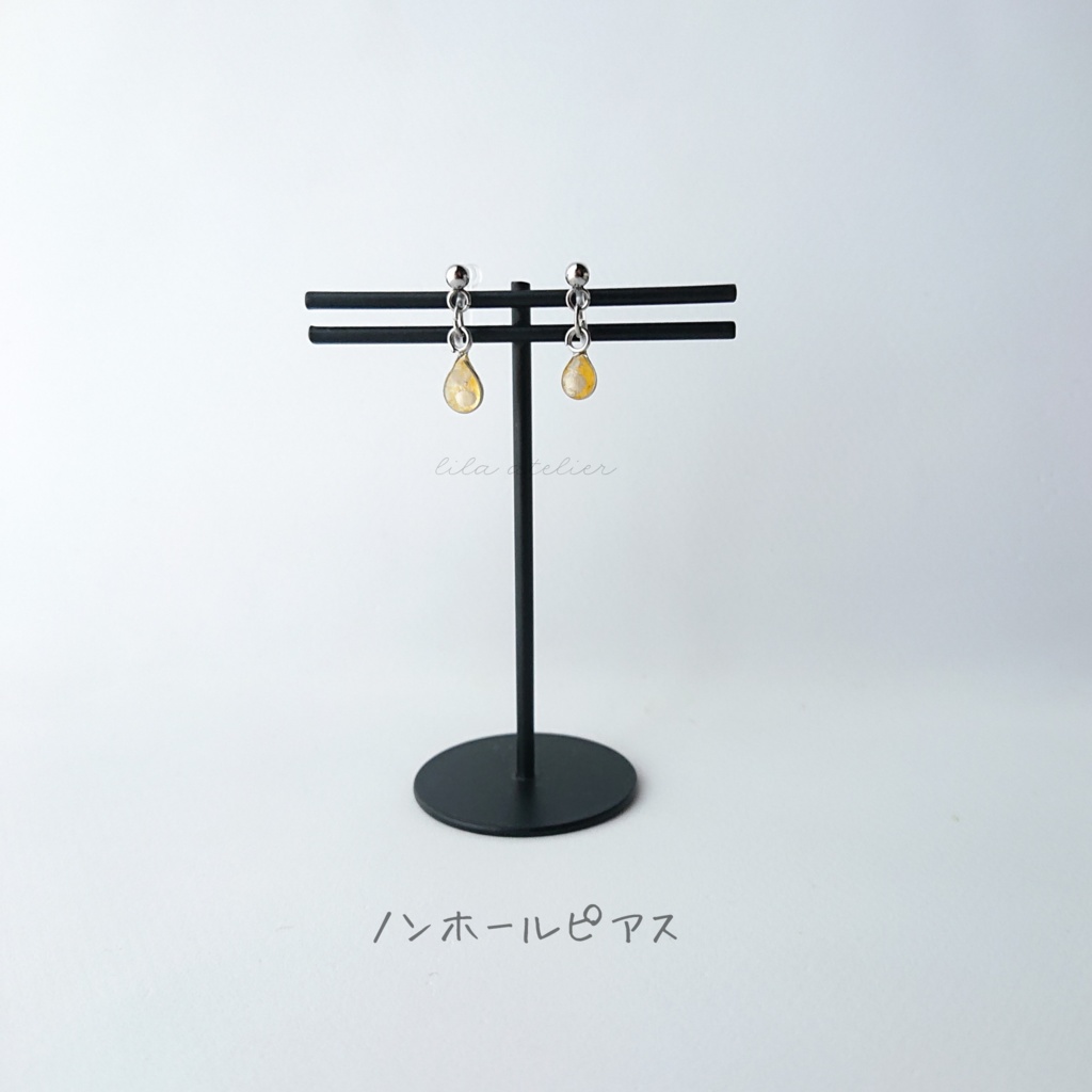 かすみ雫【秋】ピアス/イヤリング(金属アレルギー対応)