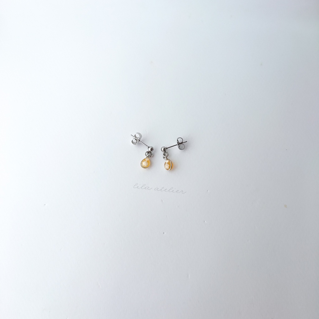 かすみ雫【秋】ピアス/イヤリング(金属アレルギー対応)