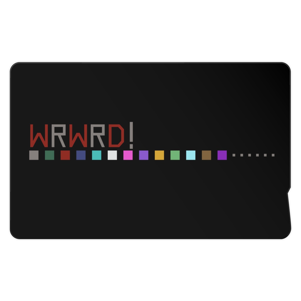 【wrwrd!】ICカードステッカー ②