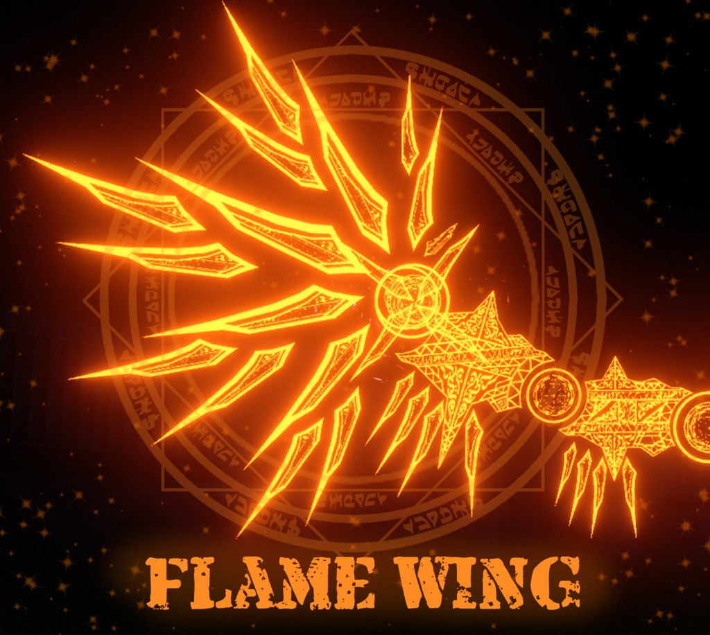 【MA対応】フレイムウィング【アバター直下に入れるだけ！】