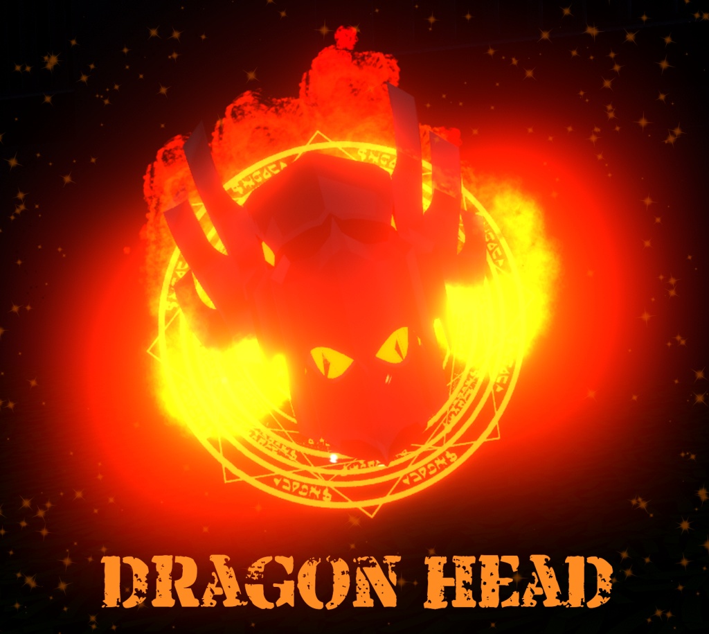 【MA対応】ドラゴンヘッド【アバター直下に入れるだけ!】