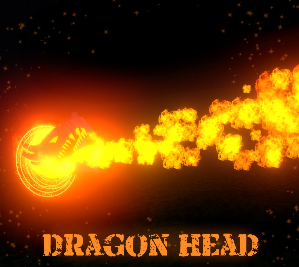 【MA対応】ドラゴンヘッド【アバター直下に入れるだけ!】