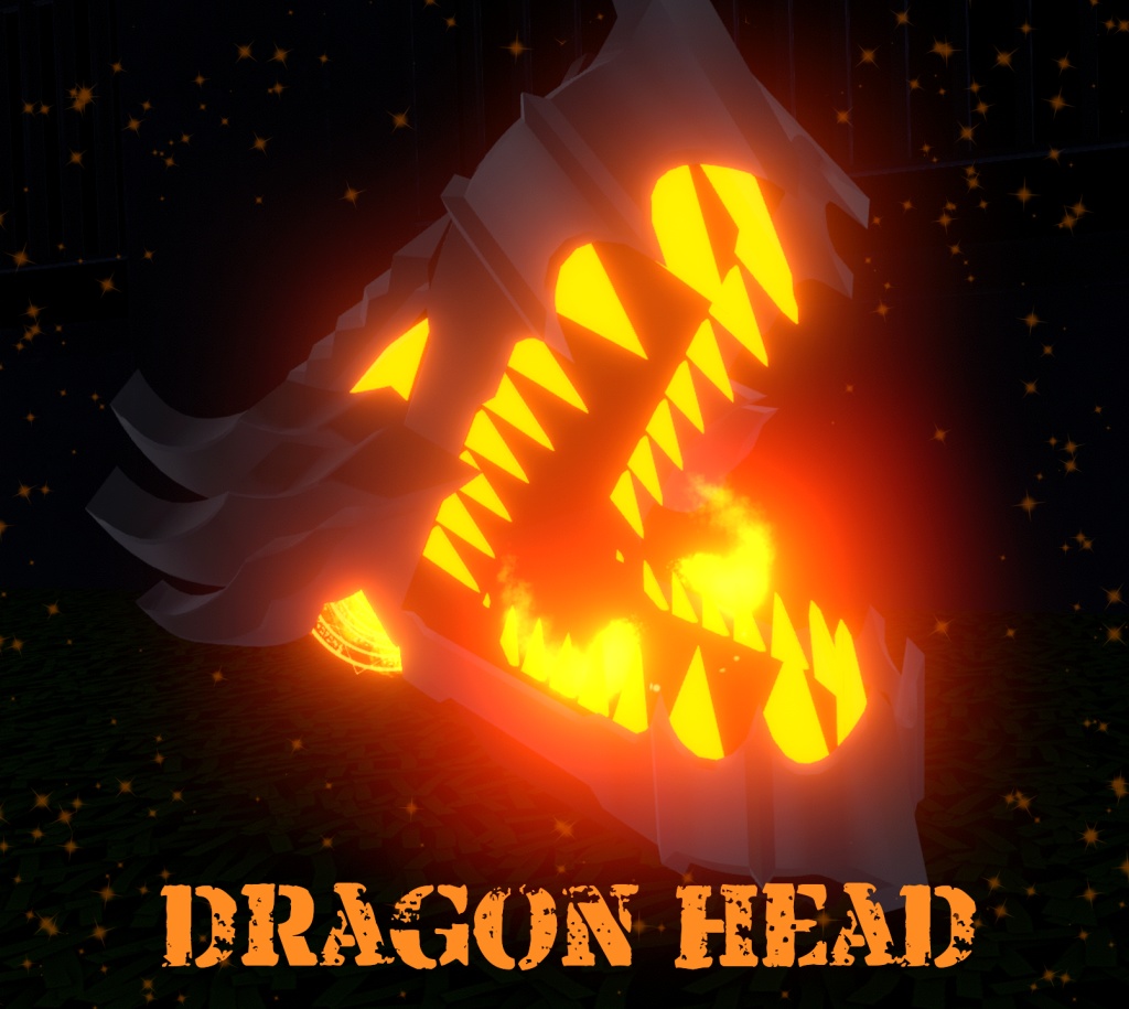 【MA対応】ドラゴンヘッド【アバター直下に入れるだけ!】