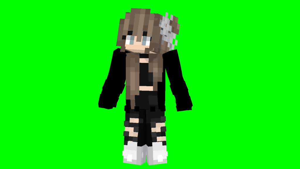 マイクラ風Vtuberサンプル 女の子
