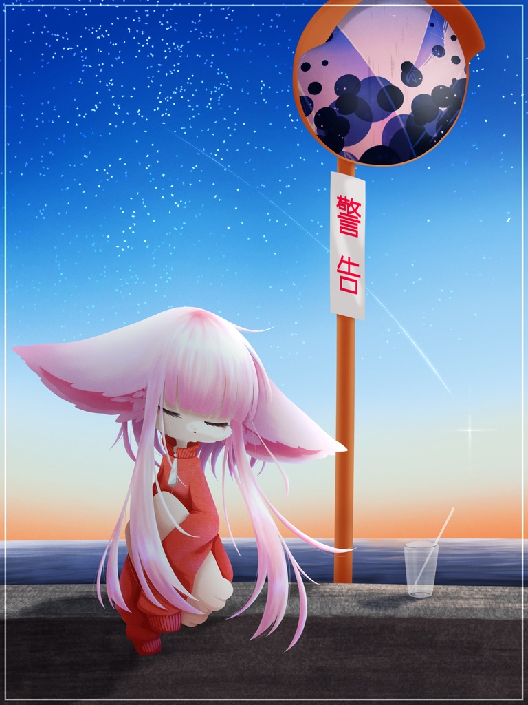 朝の反映 缶バッヂ