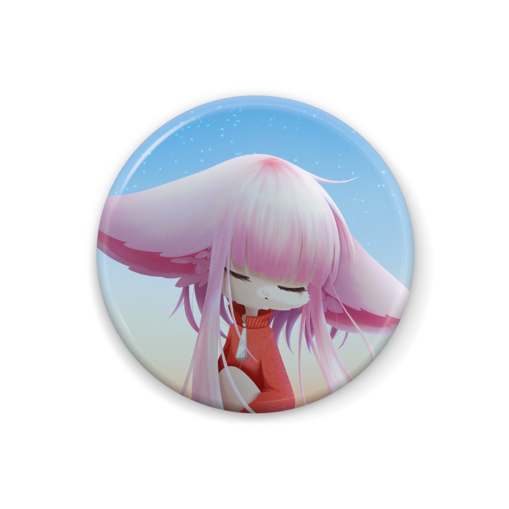 朝の反映 缶バッヂ