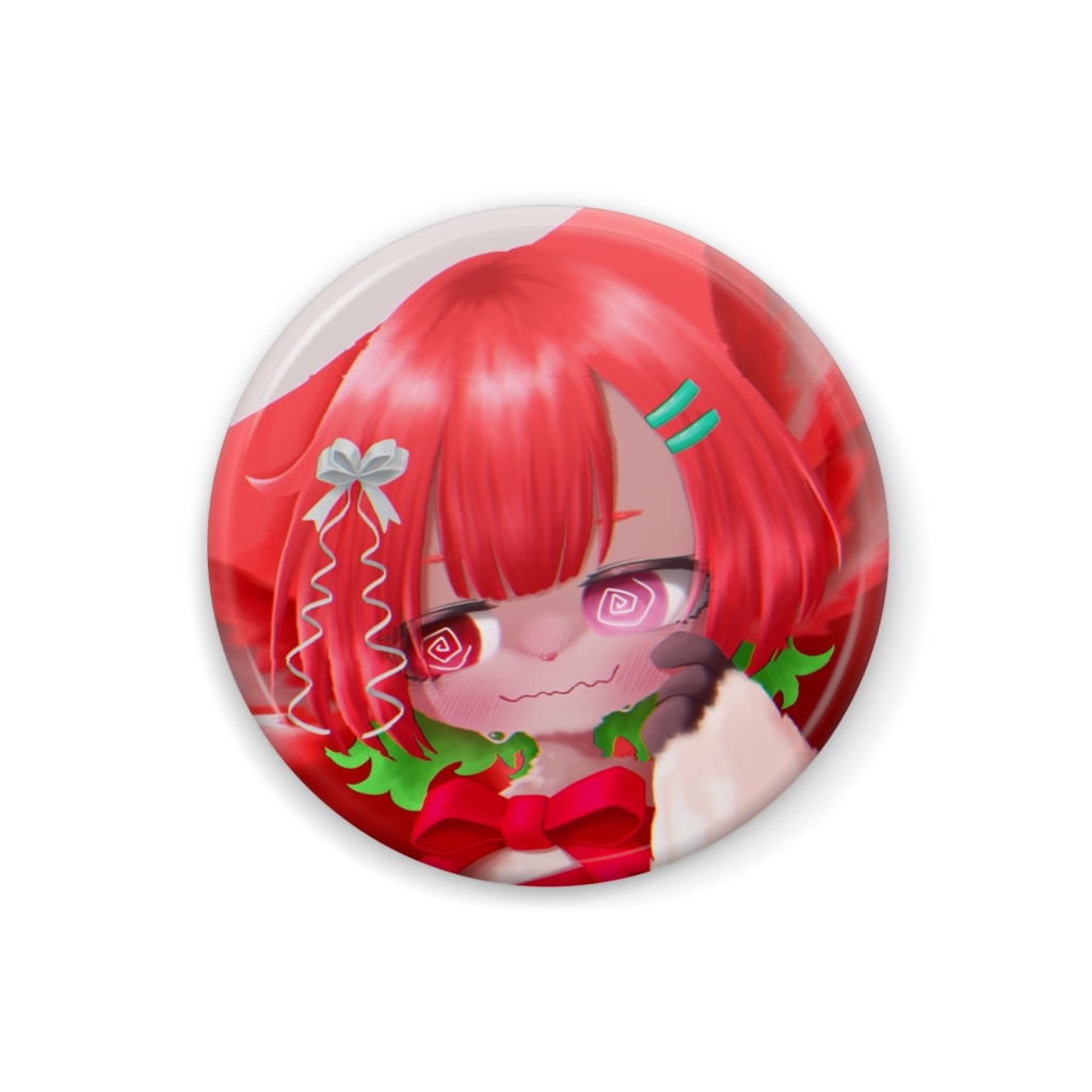 プレゼント茶瓶の缶バッヂ