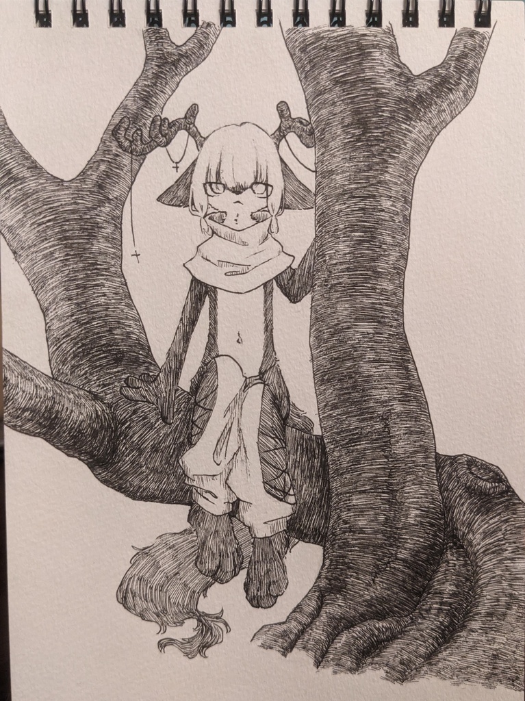 原画／木登り