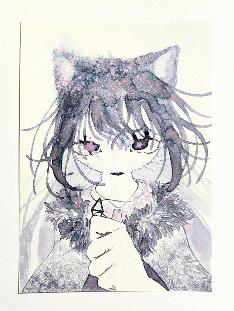 原画／雨が降る