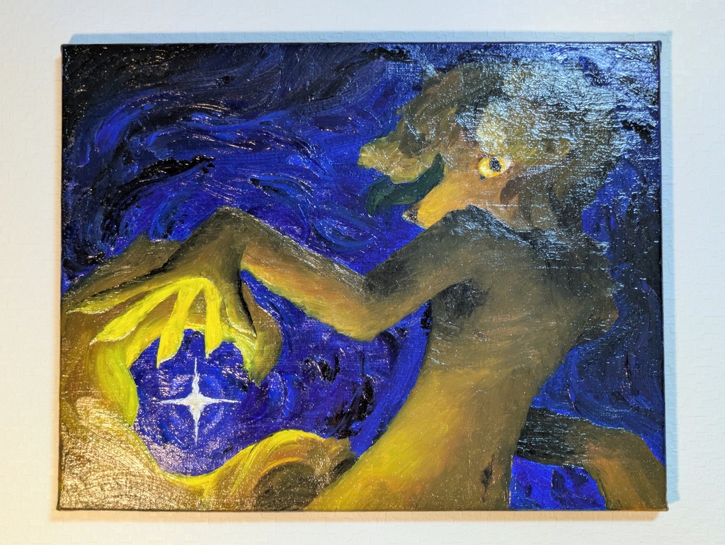 油画／星を作る