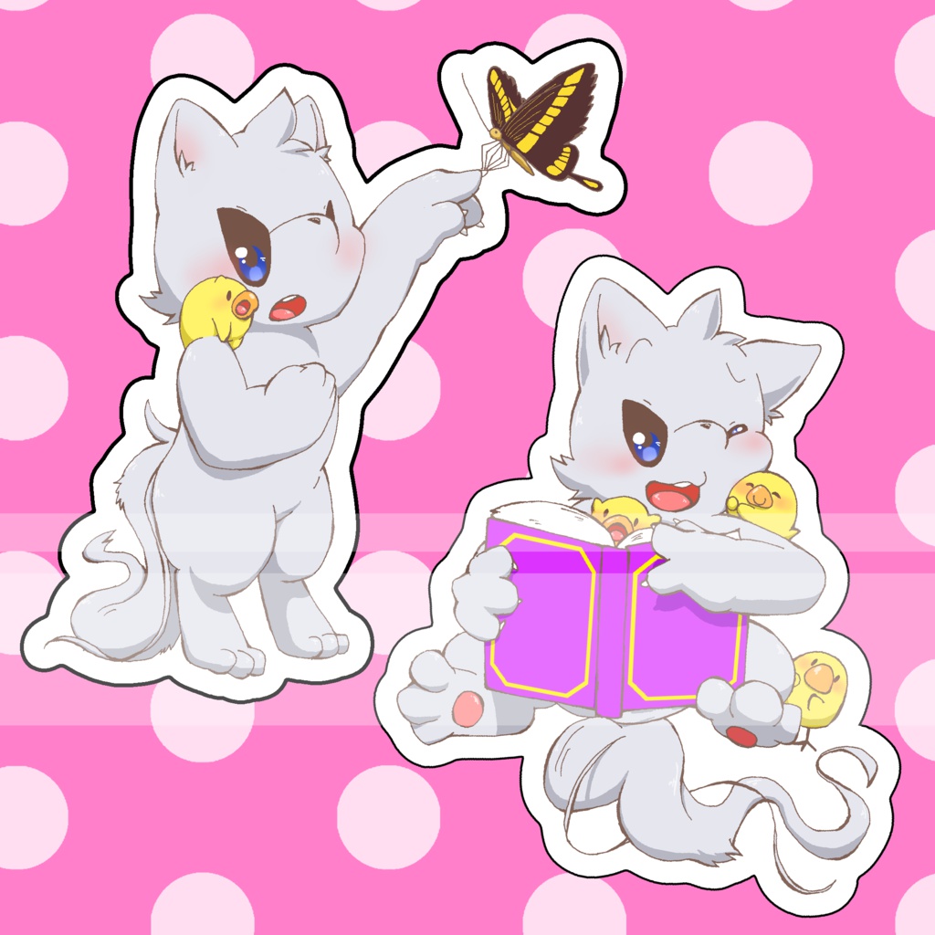 おおかみさんステッカー