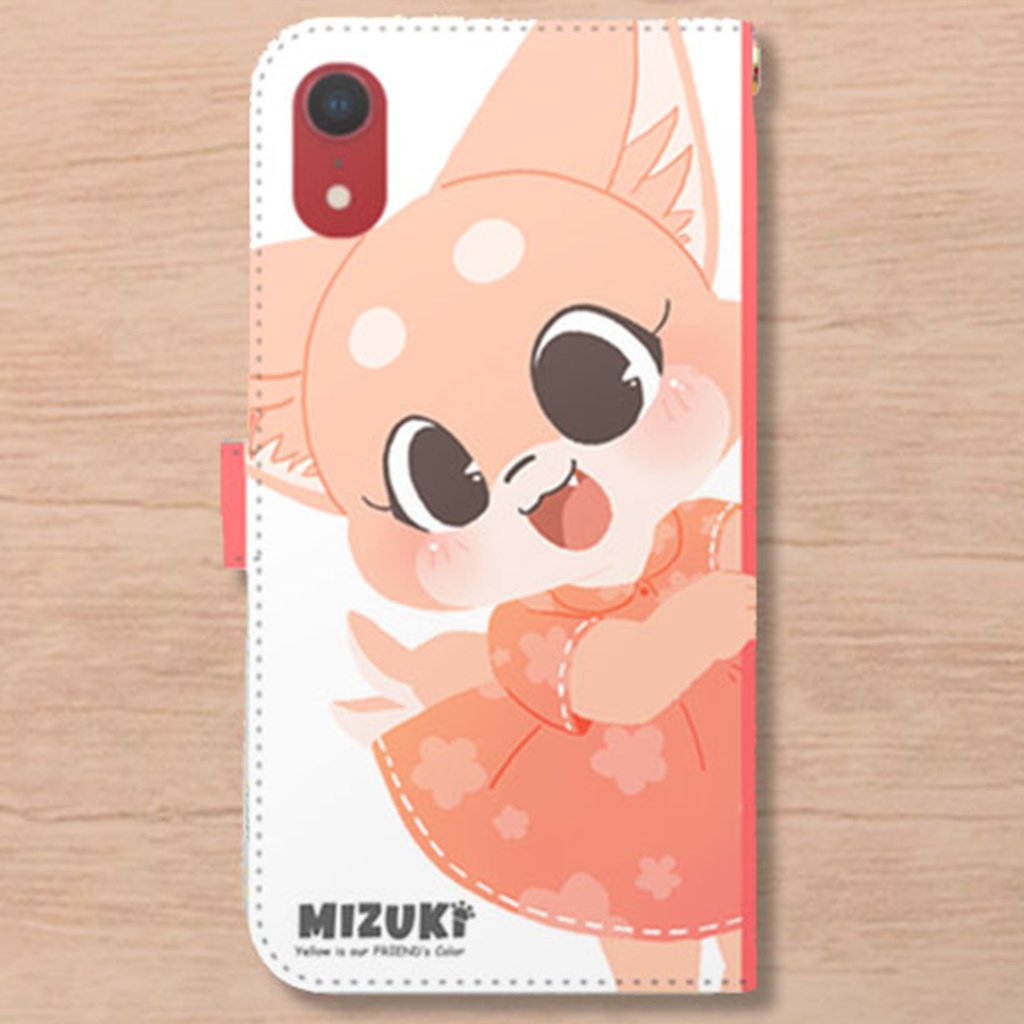 ミズキのチラ見えiPhone手帳ケース