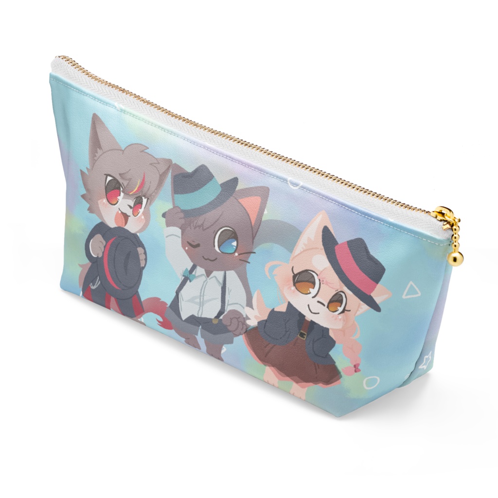 ハットでおしゃれさん-ポーチ(ユズキとミズキシリーズ)