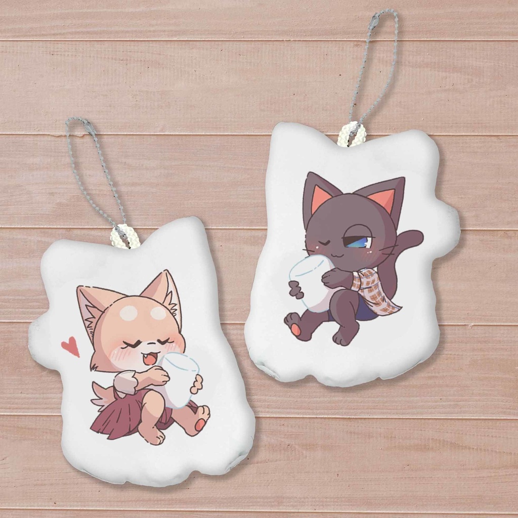 ユズキ&ミズキふわふわクッションストラップ