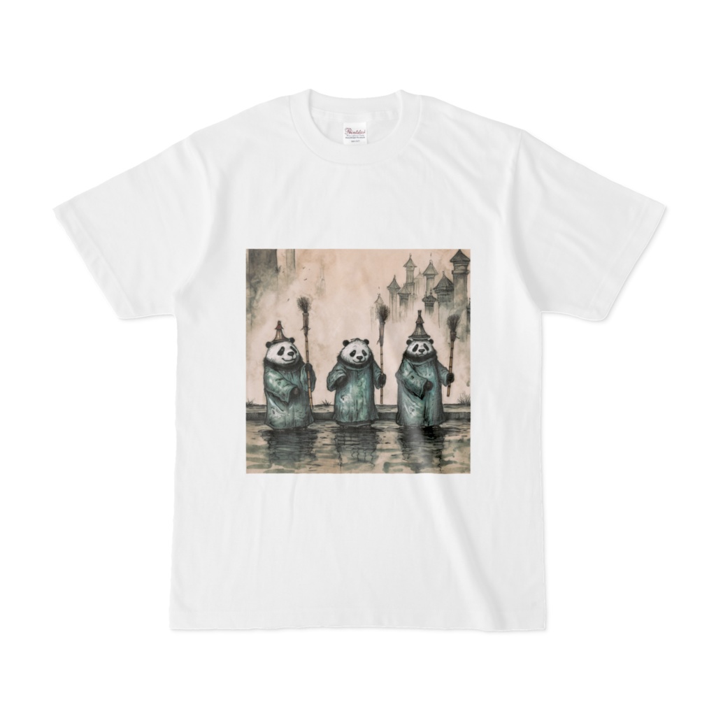 魔法使いパンダTシャツ