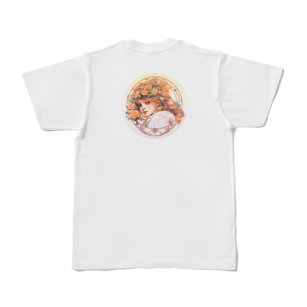 少女と花Ｔシャツ