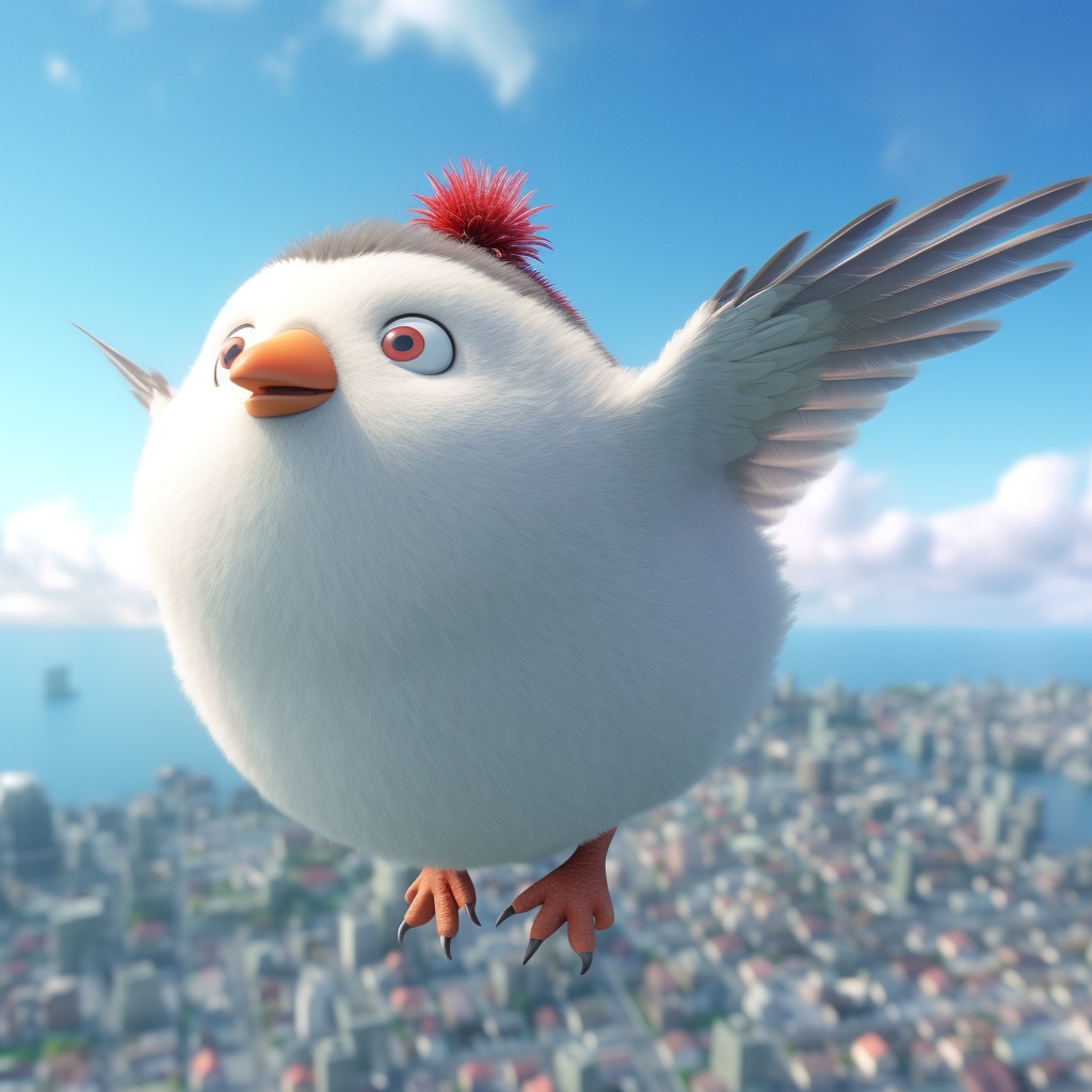 でぶトリ空を飛ぶ