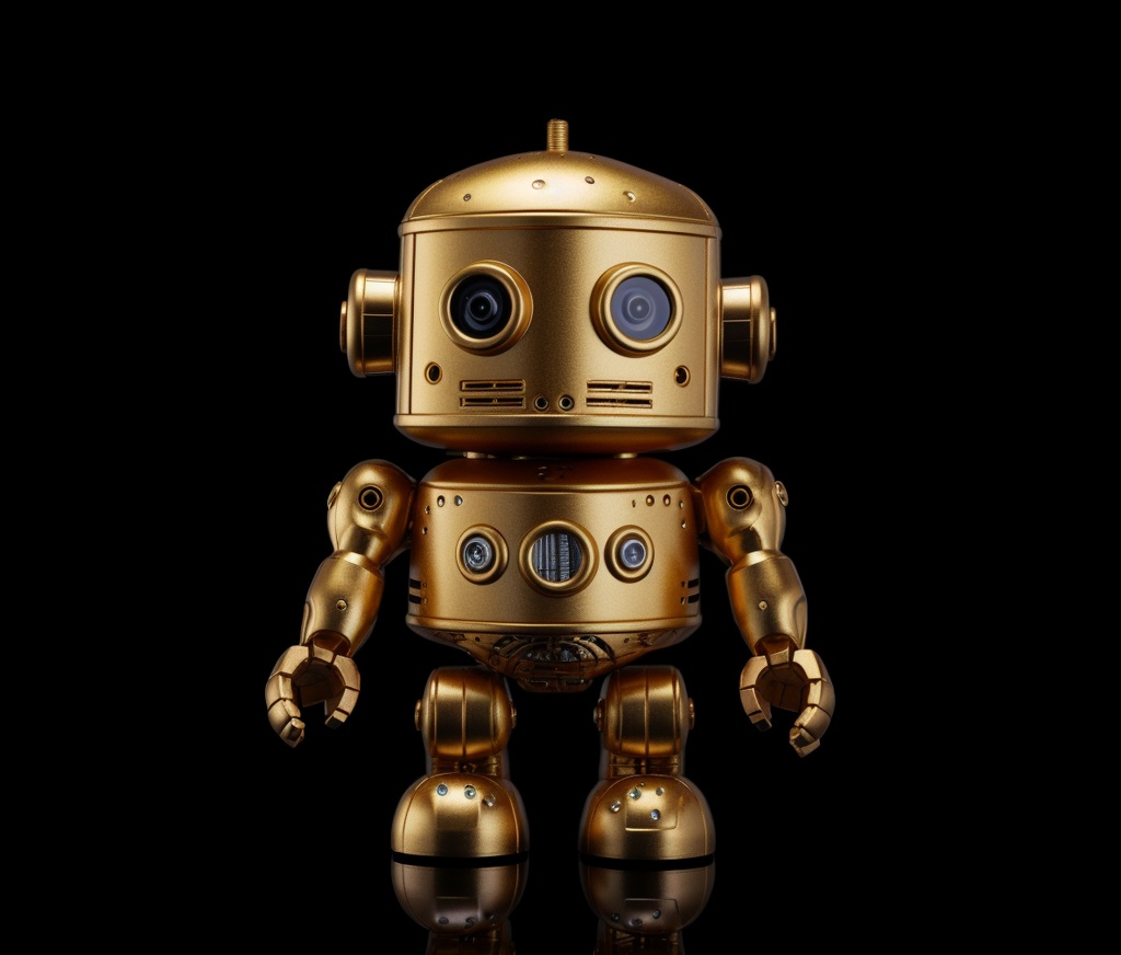 ゴールドロボットスマホリング