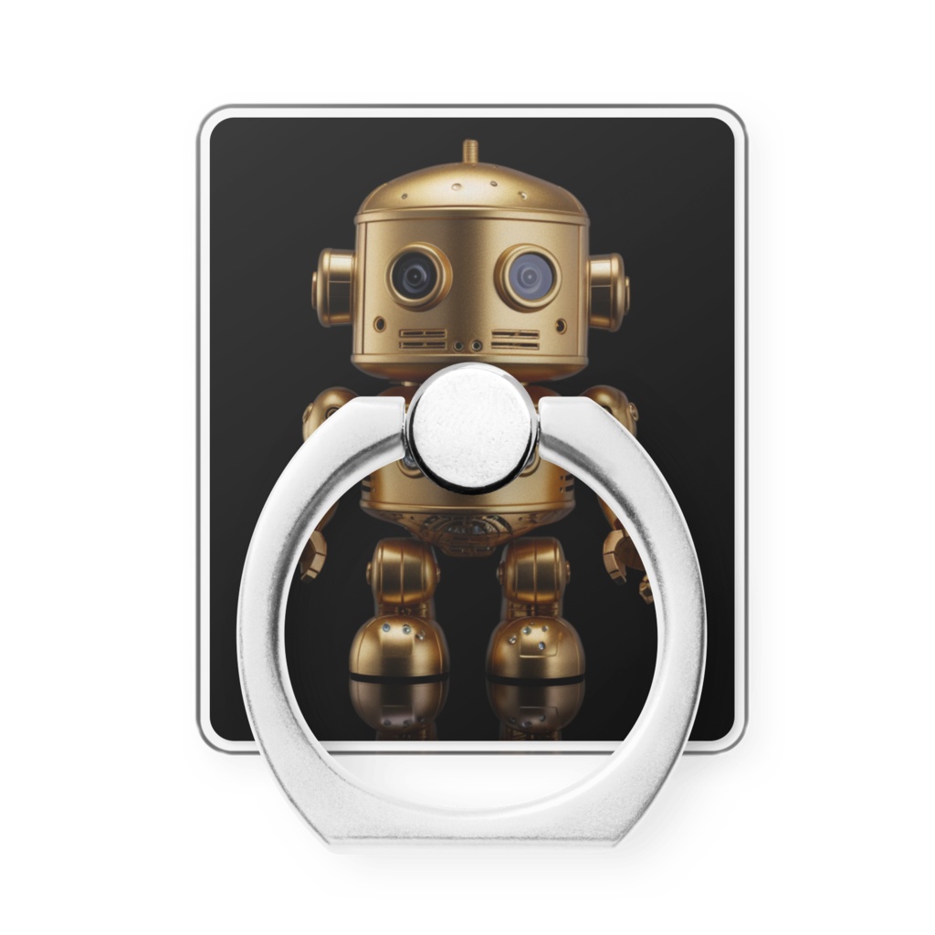 ゴールドロボットスマホリング