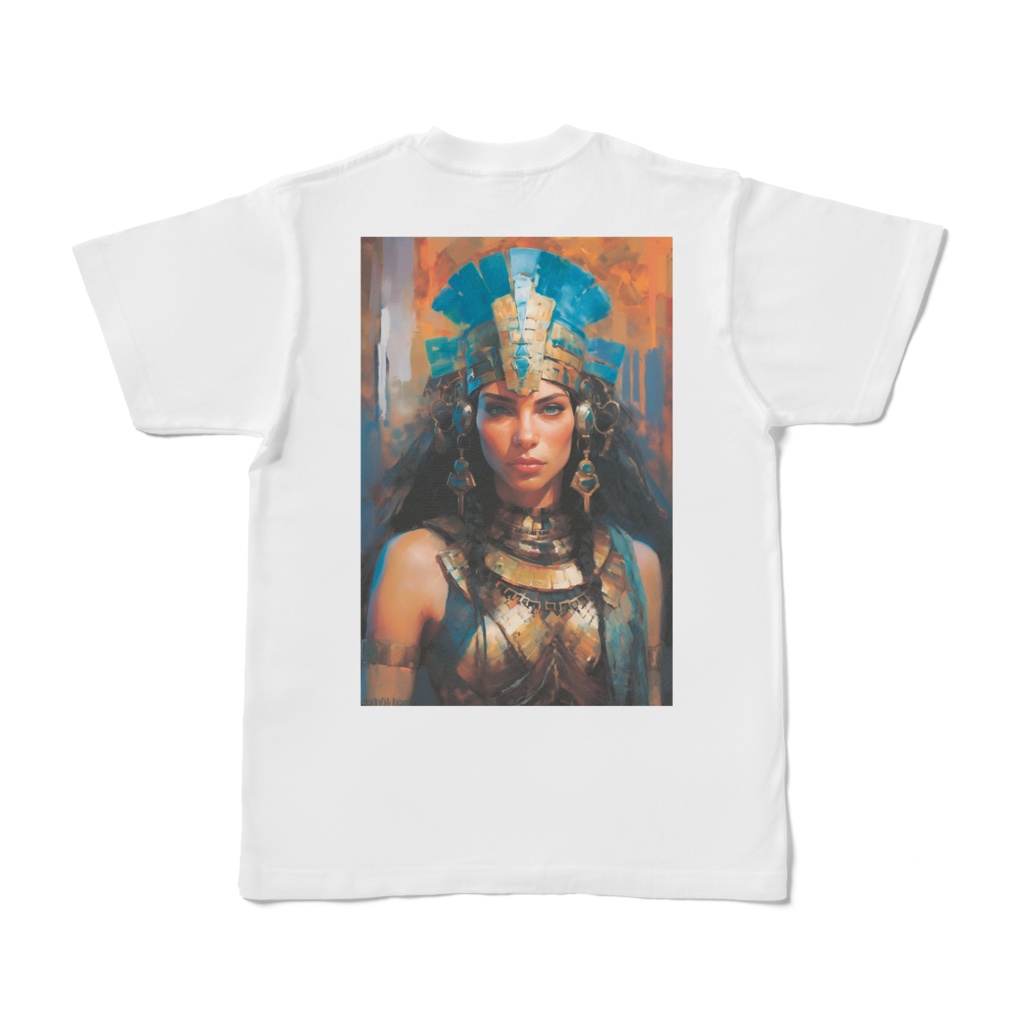 甲冑を着た女性Tシャツ