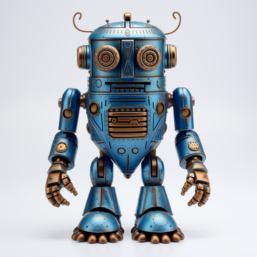 ブルーロボットスマホリング