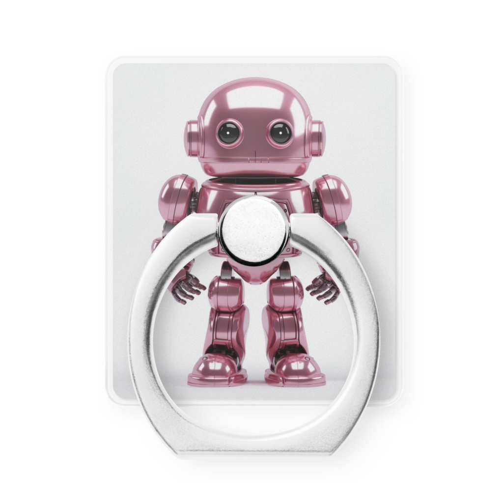 ピンクロボットスマホリング