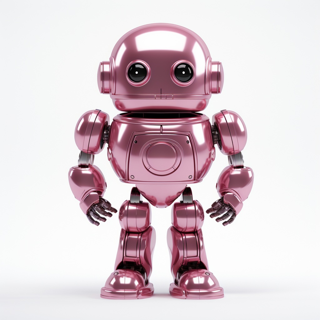 ピンクロボットスマホリング