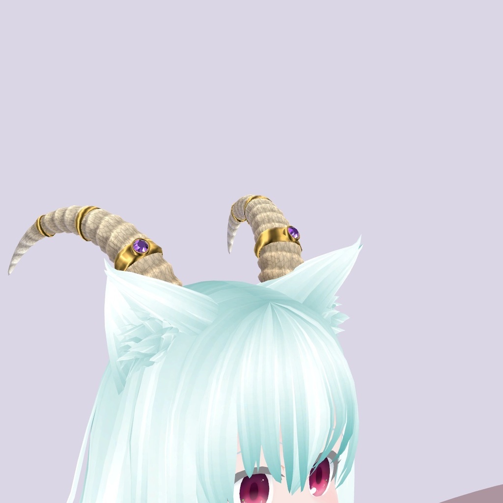 【VRChat想定】宝石の角(ツノ)3色セット|Modular Avatar 対応
