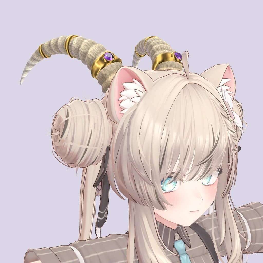 【VRChat想定】宝石の角(ツノ)3色セット|Modular Avatar 対応