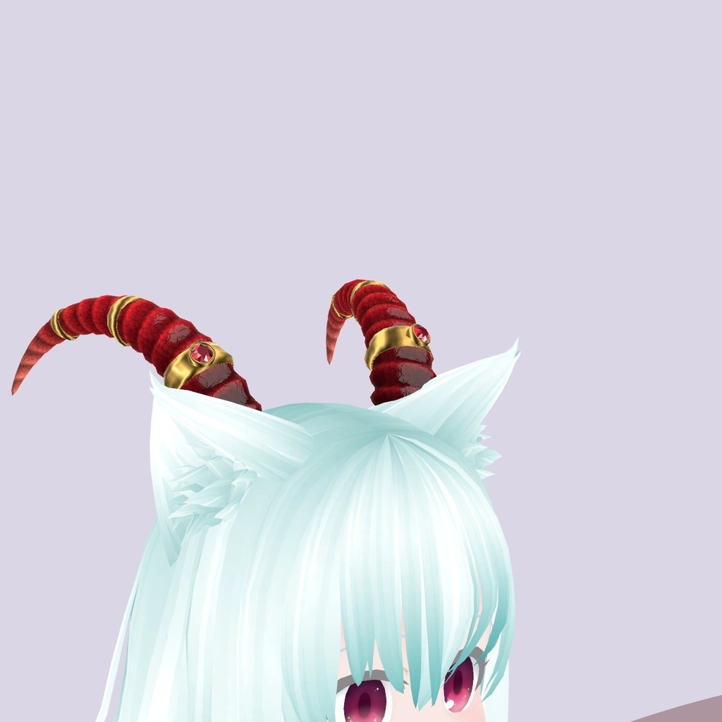 【VRChat想定】宝石の角(ツノ)3色セット|Modular Avatar 対応