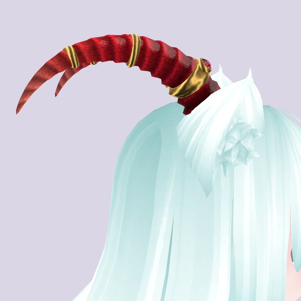 【VRChat想定】宝石の角(ツノ)3色セット|Modular Avatar 対応