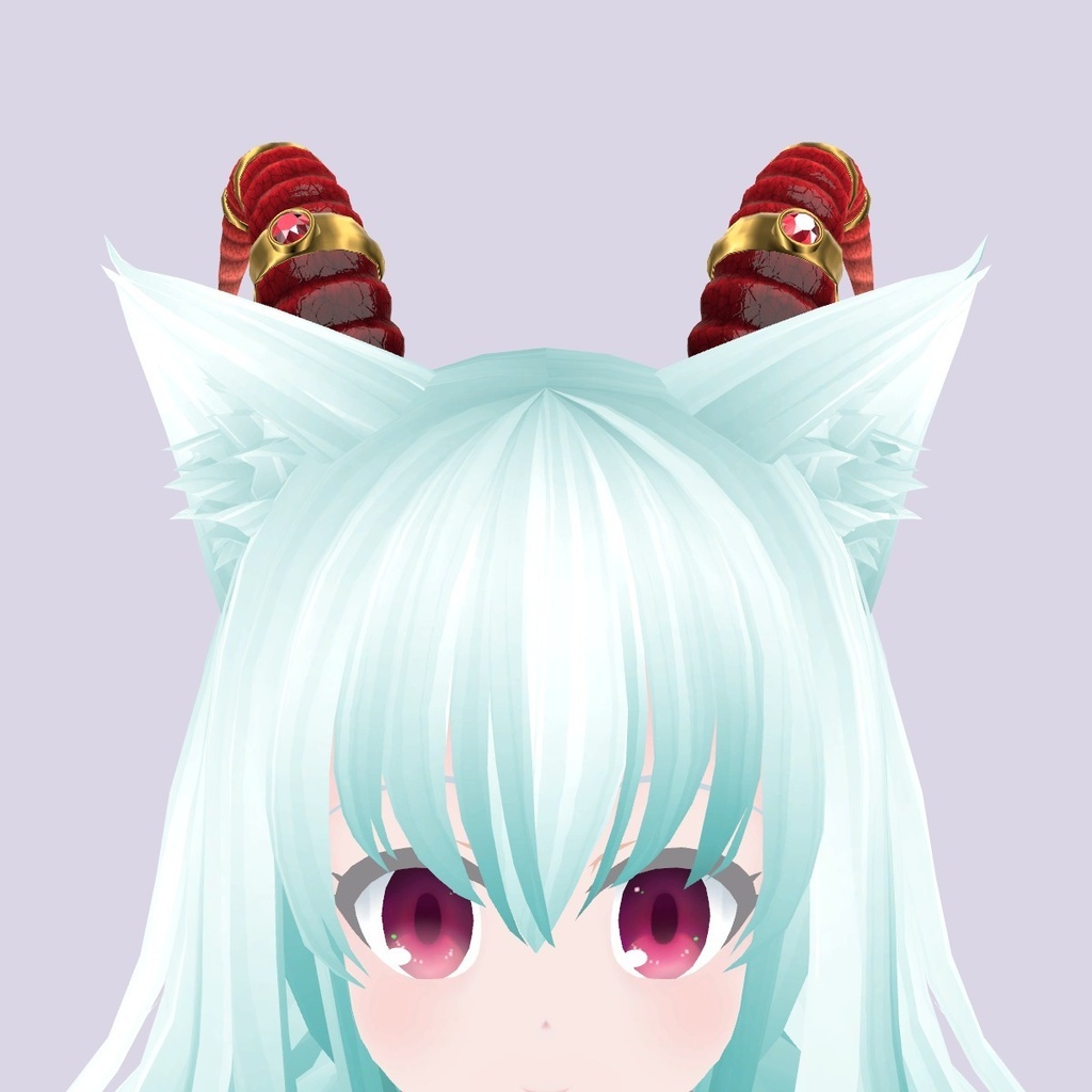 【VRChat想定】宝石の角(ツノ)3色セット|Modular Avatar 対応