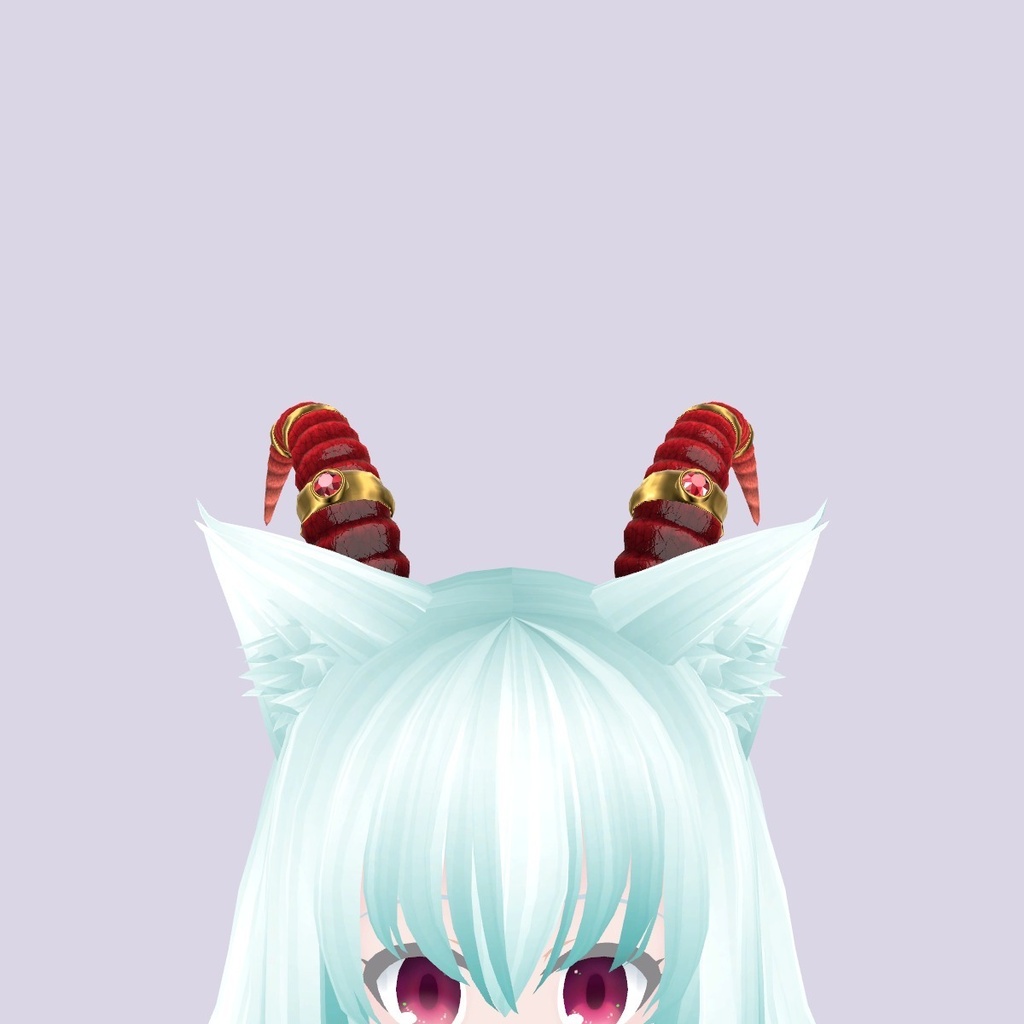 【VRChat想定】宝石の角(ツノ)3色セット|Modular Avatar 対応