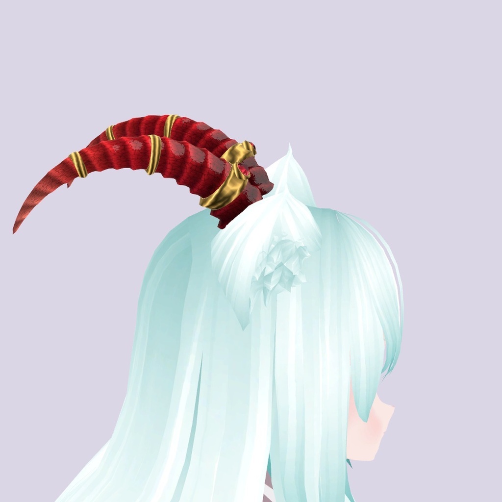 【VRChat想定】宝石の角(ツノ)3色セット|Modular Avatar 対応