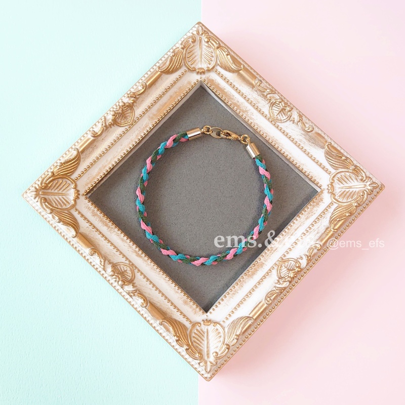 フェイクレザーブレスレット